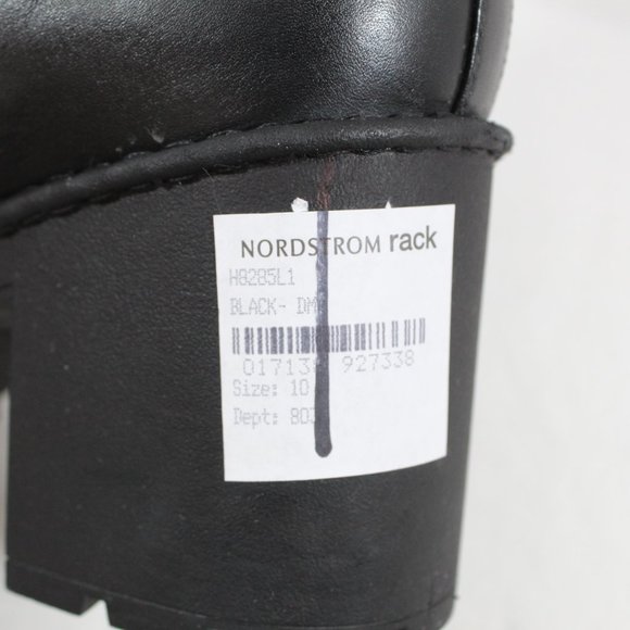 Vince Henderson Leather Lace-Up Booties - Black 10M - Picture 5 of 6